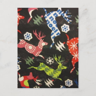 Holiday Reindeer Postcard