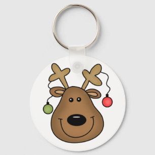 Holiday Reindeer Tshirts and Gifts Key Ring