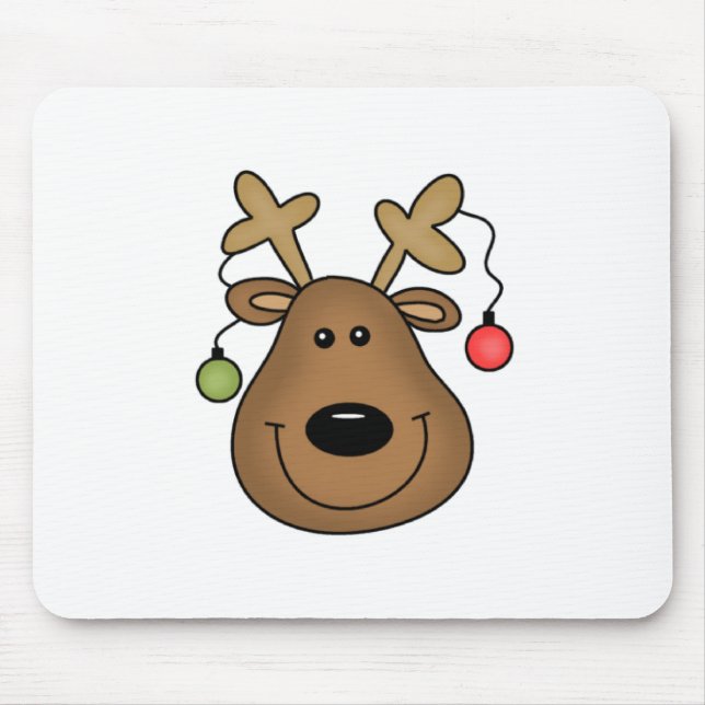 Holiday Reindeer Tshirts and Gifts Mouse Pad (Front)