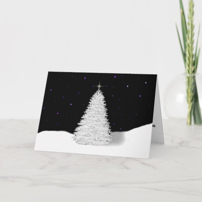 Holiday Remembrance Large Font Christmas Card (Front)