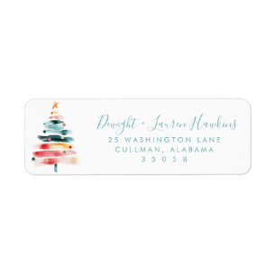 Holiday Return Address Label