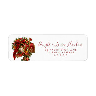 Holiday Return Address Label