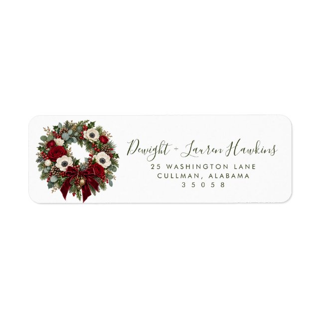 Holiday | Return Address Label (Front)