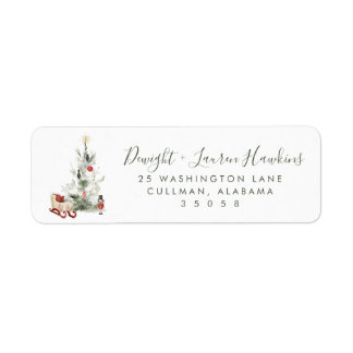 Holiday | Return Address Label