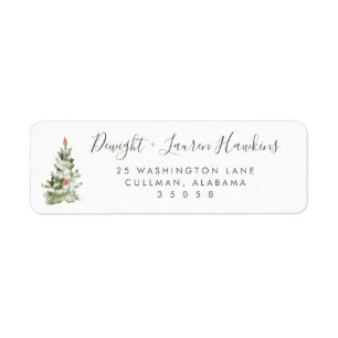 Holiday   Return Address Label