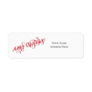Holiday Return Address Labels
