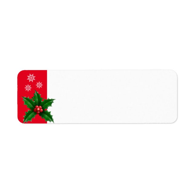 Holiday Return Address Labels (Front)