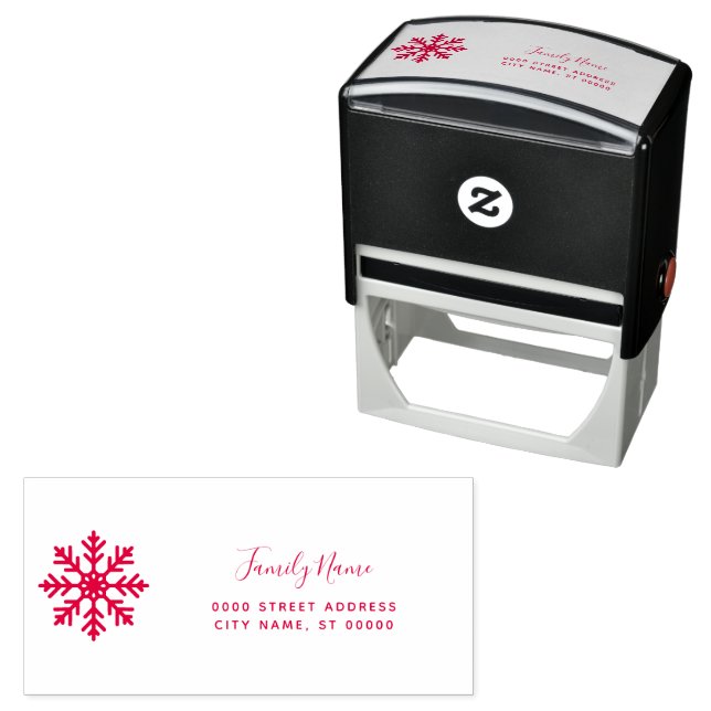 Holiday Return Address Self-inking Stamp (In Situ)