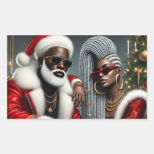 Holiday Royalty Rectangular Sticker