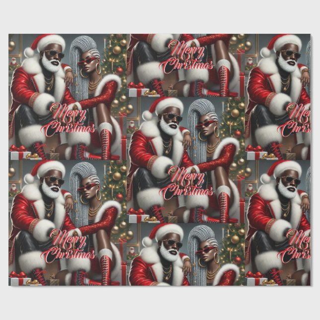 Holiday Royalty Wrapping Paper (Flat)
