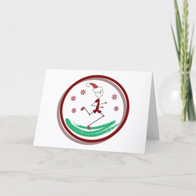Holiday Runner Guy Card (Front)
