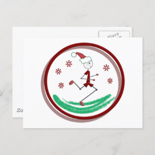 Holiday Runner Guy Postcard