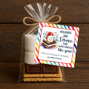 Holiday S’more Fun with Friends Like You!  Square Sticker