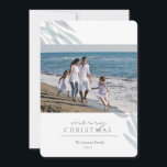 Holiday Sage<br><div class="desc">Watercolor sage leaves add a natural touch to this holiday photo card.</div>