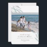 Holiday Sage<br><div class="desc">Watercolor sage leaves add a natural touch to this holiday photo card.</div>