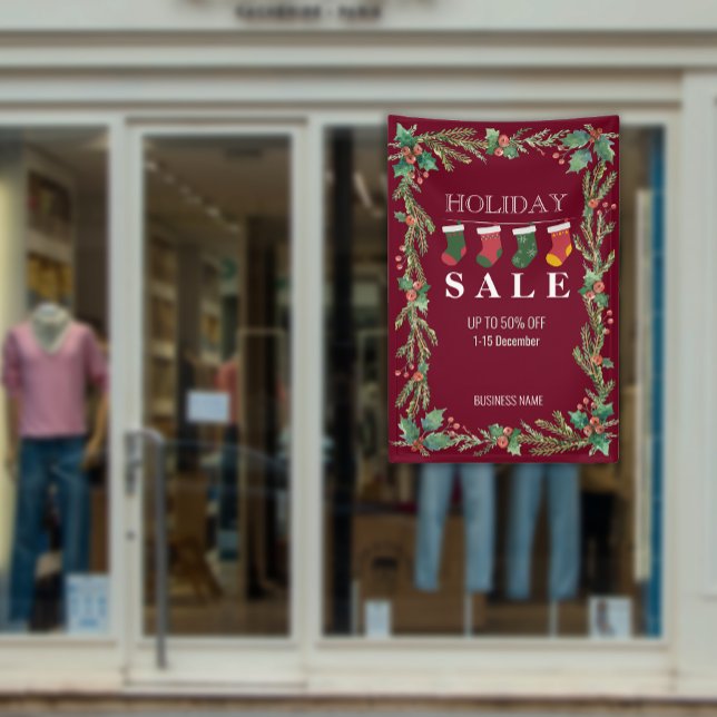 Holiday Sale Christmas Flower Business Ads Banner (Holiday Sale Christmas Flower Business Ads Banner)