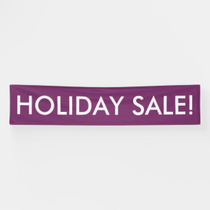 Holiday Sale customisable purple white banner