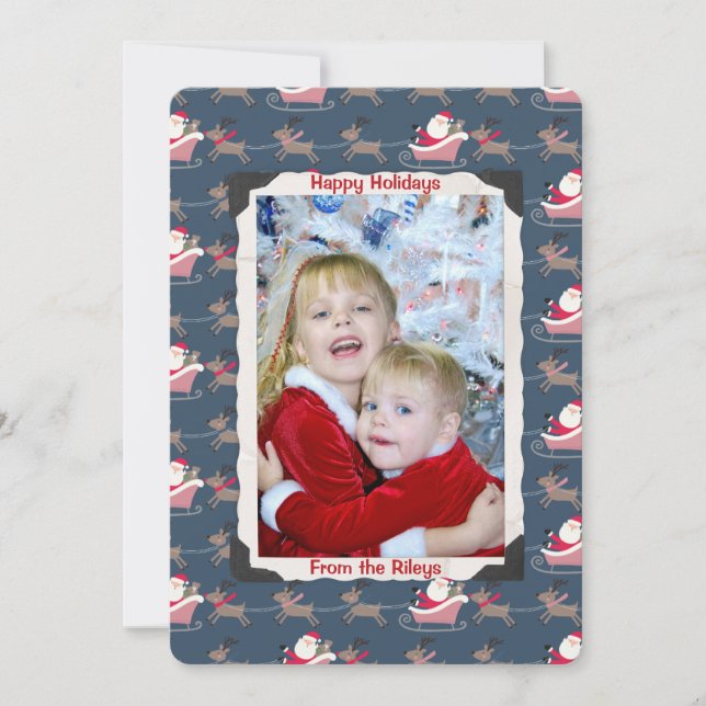 holiday Santa Claus with old photo frame (Front)