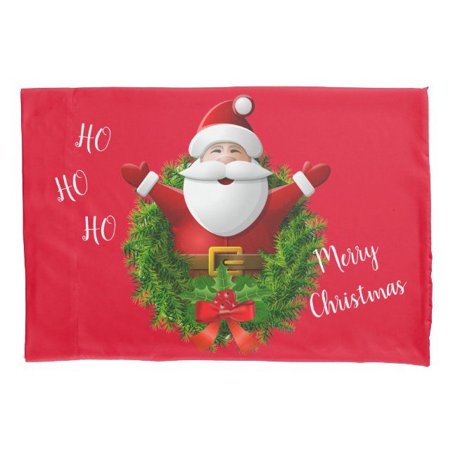 Holiday Santa Pillowcase (Front)