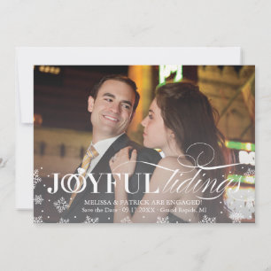 Holiday Save the Date Newlywed Christmas Card