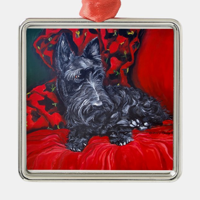Holiday Scottie Ornament Haggis (Front)