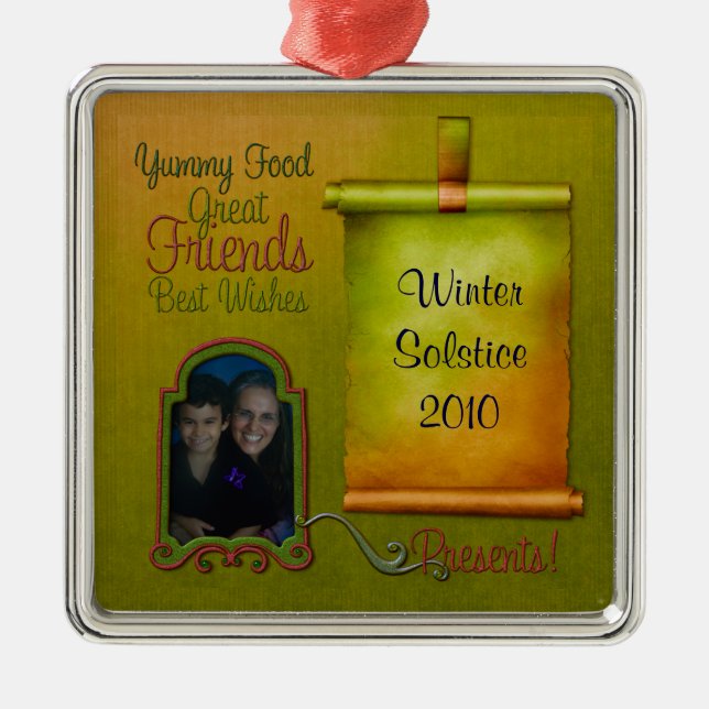 Holiday Scrapbook Ornament (Front)