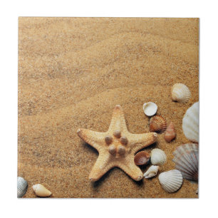 Holiday Seashells Beach Tile