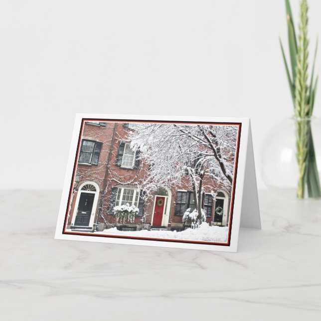 Holiday Season-Beacon Hill: Boston MA-Beacon Hill Card (Front)