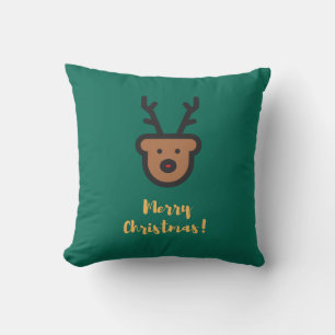 Holiday Season, Christmas, Cute Reindeer Cushion