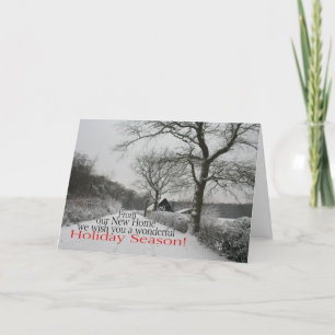 Holiday Season from New Home - new address Card