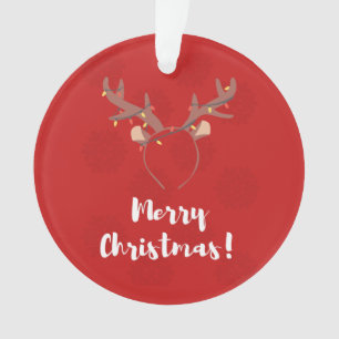Holiday Season, Merry Christmas, Cute Reindeer Ornament