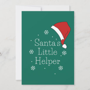 Holiday Season, Merry Christmas, Santa Little Help Card