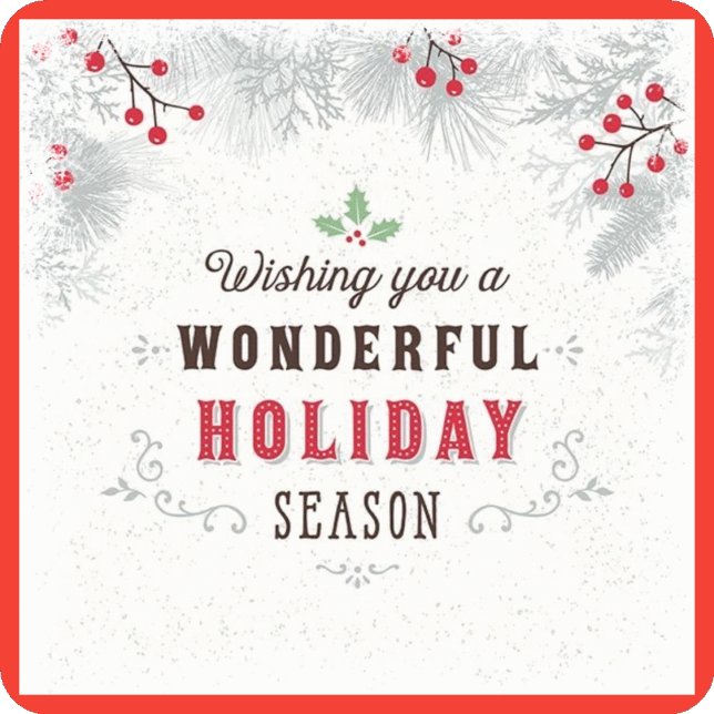 Holiday Season Square Sticker (Creator Uploaded)