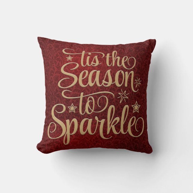 Holiday Season Throw Pillow (Front)