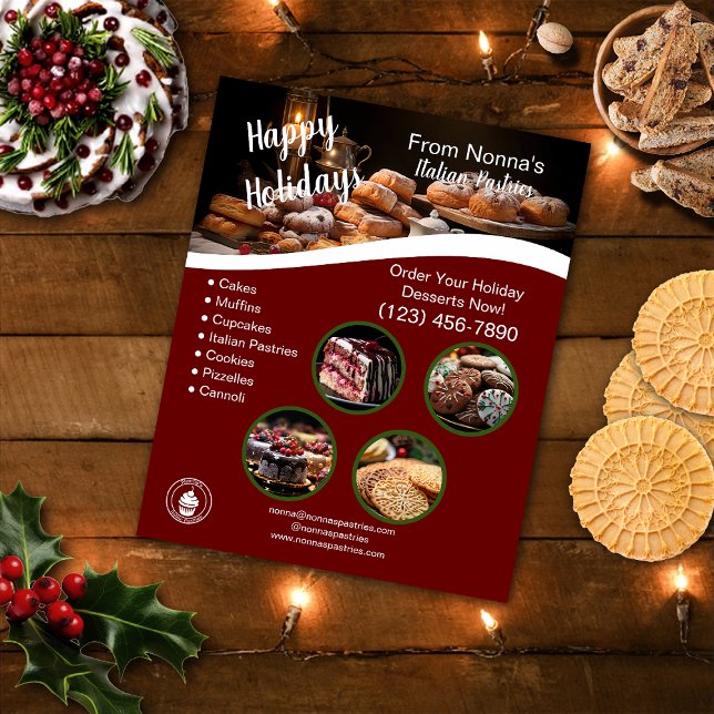 Holiday Seasonal Pastry | Bakery  Flyer (Creator Uploaded)