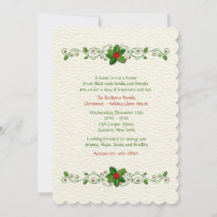 Holiday Sentiments Invitation