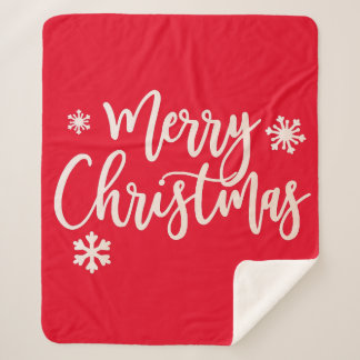 Holiday sherpa blanket