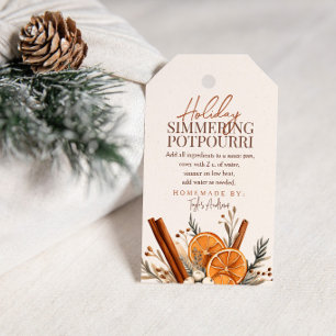 Holiday Simmering Potpourri Gift Tags