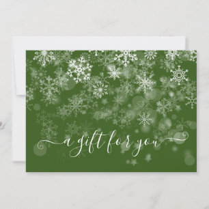 Holiday Snowflake Black White Elegant Christmas