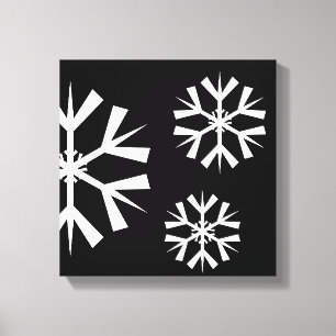 Holiday Snowflake Canvas Art