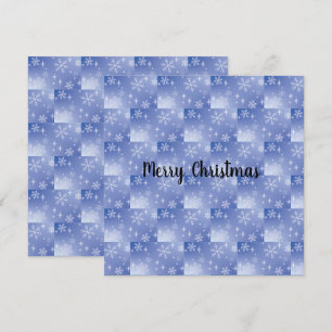 Holiday Snowflake Flat Card