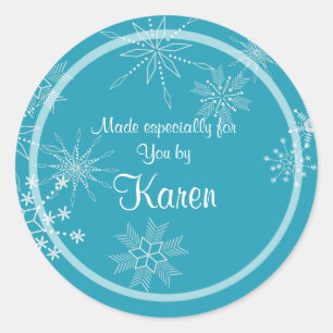 Holiday Snowflake Gift Sticker