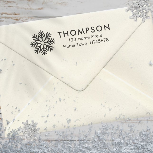 Holiday Snowflake Return Address Self-inking Stamp (Holiday Snowflake Return Address Self-inking Stamp)