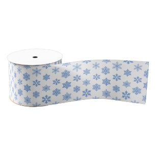 Holiday Snowflake Ribbon Grosgrain Ribbon