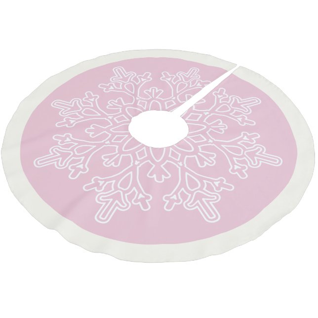 Holiday Snowflake Tree Skirt (Angled)