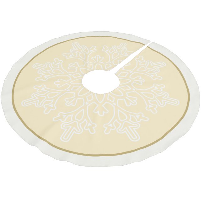 Holiday Snowflake Tree Skirt (Angled)