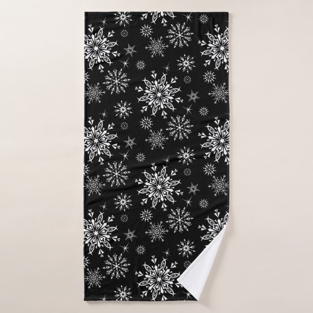 Holiday Snowflakes   Bath Towel (Bath Towel)