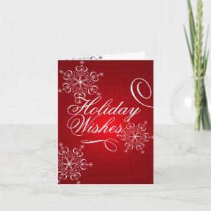 Holiday Snowflakes Card