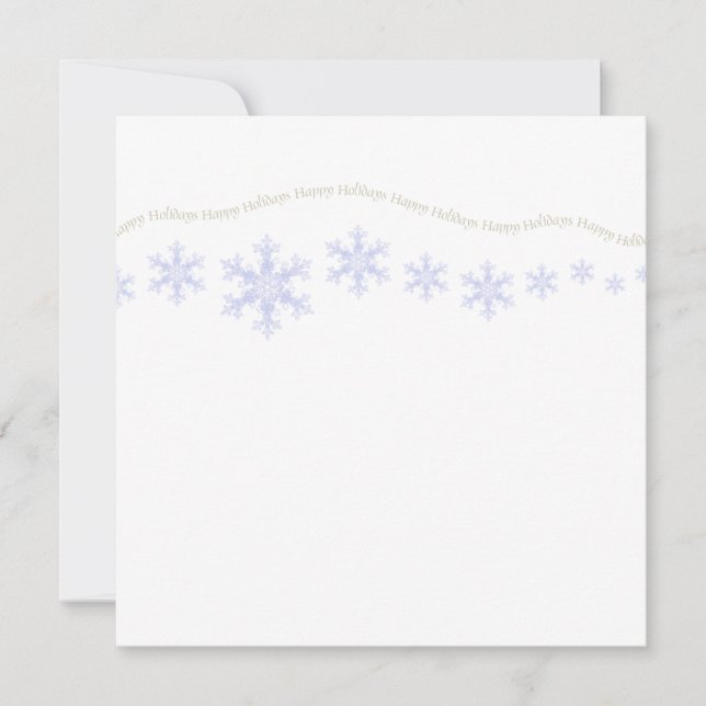 Holiday Snowflakes Card (Front)