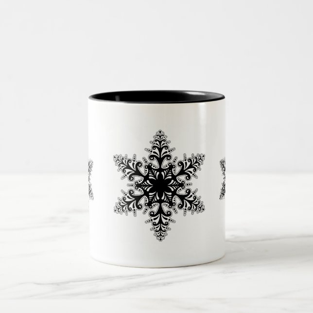 Holiday Snowflakes Coffee Mug (Center)